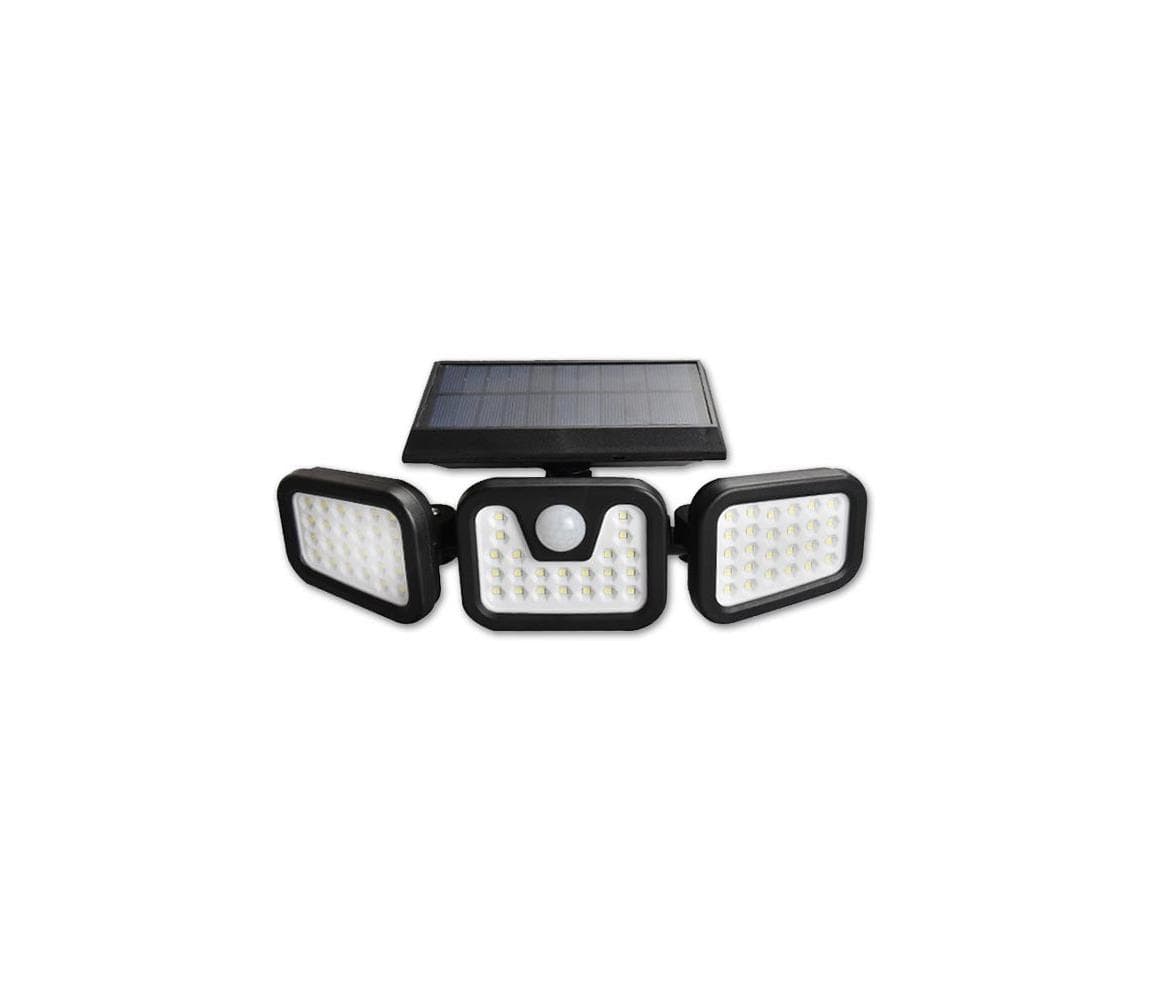 LED solárny reflektor so senzorom LED/15W/3,7V 2400 mAh IP54 4500K SOLAR REF FLEX 15W-PIR