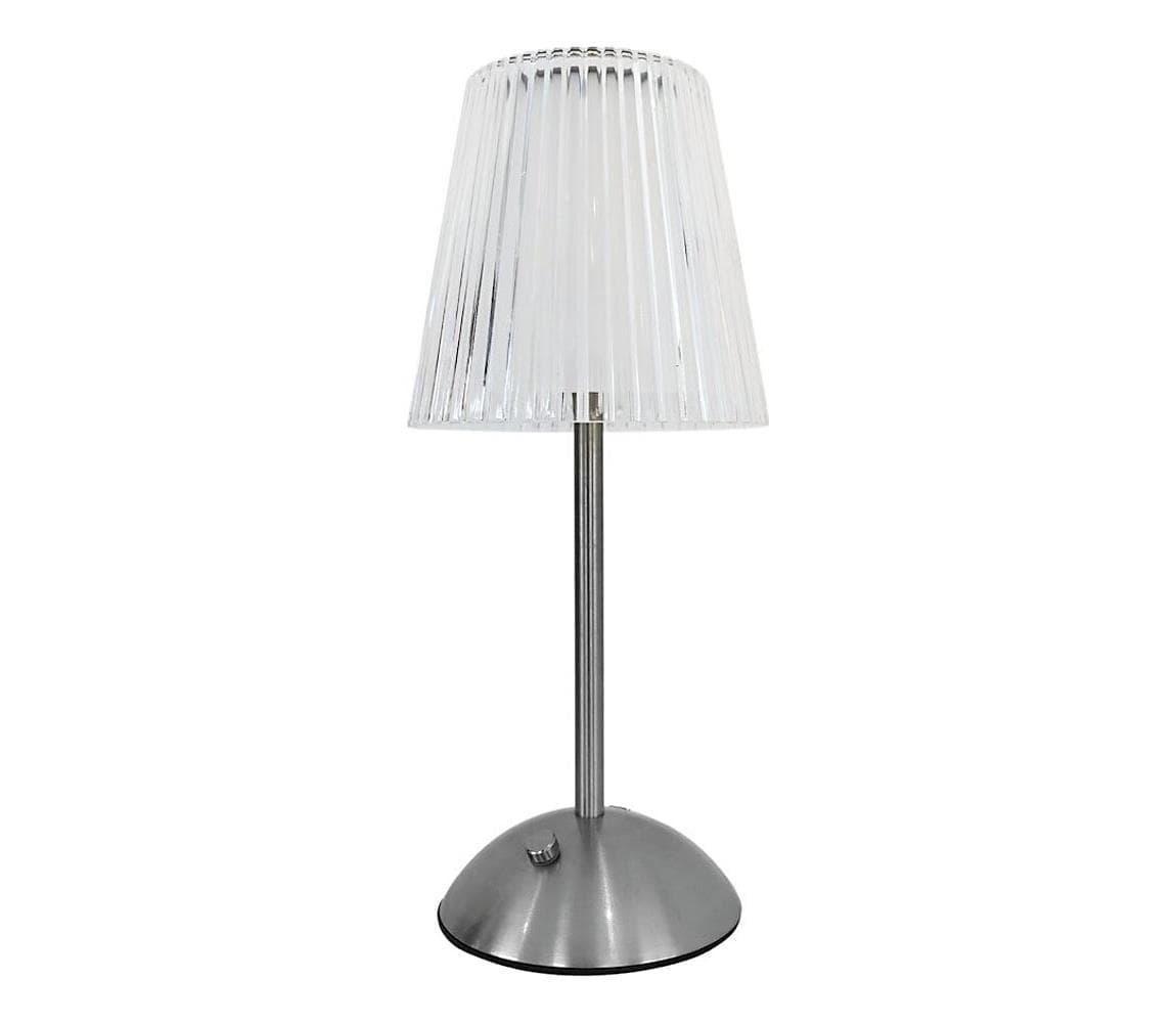 LED Stmiev. dotyková nabíjacia stolná lampa ELBA LED/1,6W/800 mAh matný chróm/číra ML1291