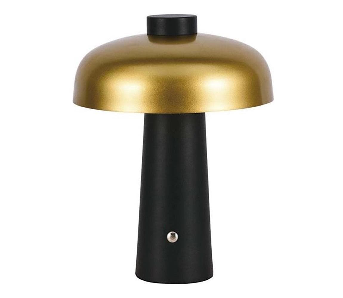LED Stmievateľná dobíjacia stolná lampa LED/3W/5V 3000-6000K 1800 mAh čierna/zlatá 7946
