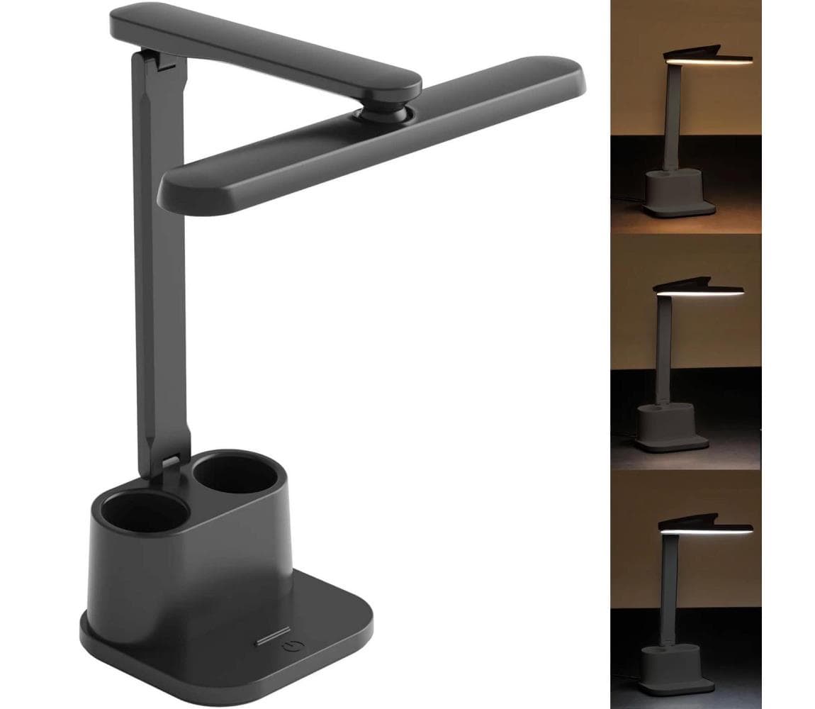 LED Stmievateľná dotyková stolná lampa BARI LED/6W/230V čierna 325020