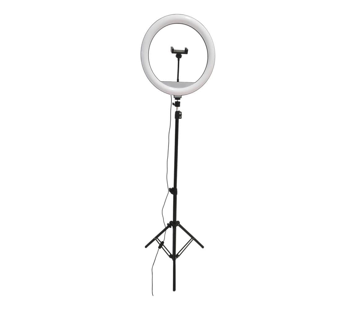LED Stmievateľná lampa so statívom a držiakom na vlogovanie LED/15W/5V 2700-6500K 327598