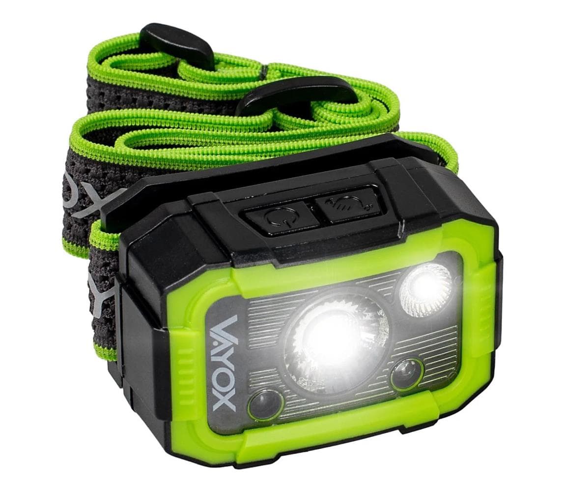 Vayox LED Stmievateľná nabíjacia čelovka LED/10W/5V IP66 750 lm 1500 mAh VA0187