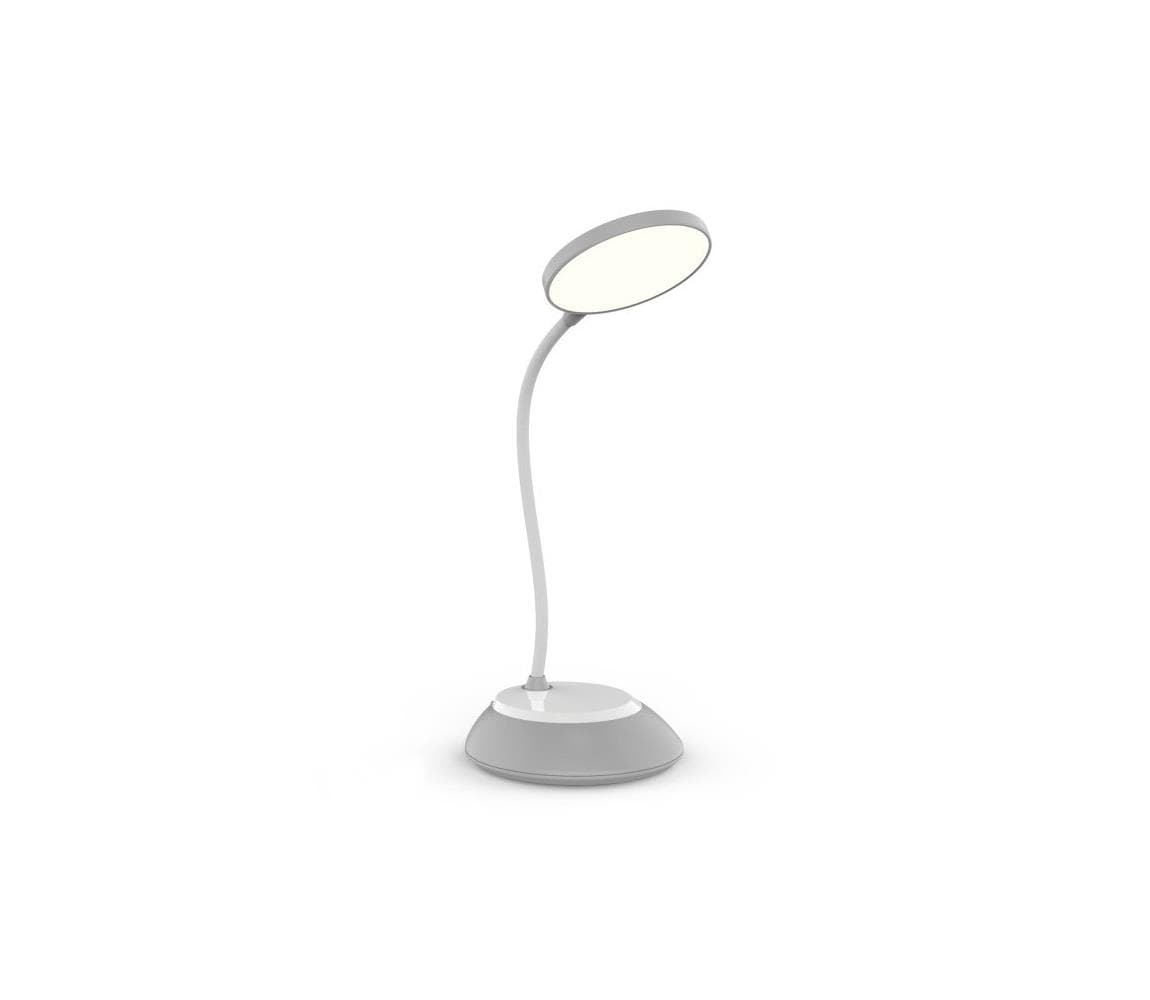 LED Stmievateľná nabíjacia stolná lampa VISUA LED/5W/5V 3000-5000K šedá KLLVD5SZ