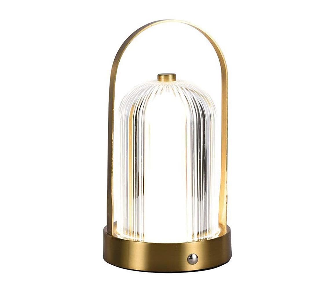 LED Stmievateľná stolná lampa LED/1W/5V 3000-6000K 1800 mAh zlatá 7989