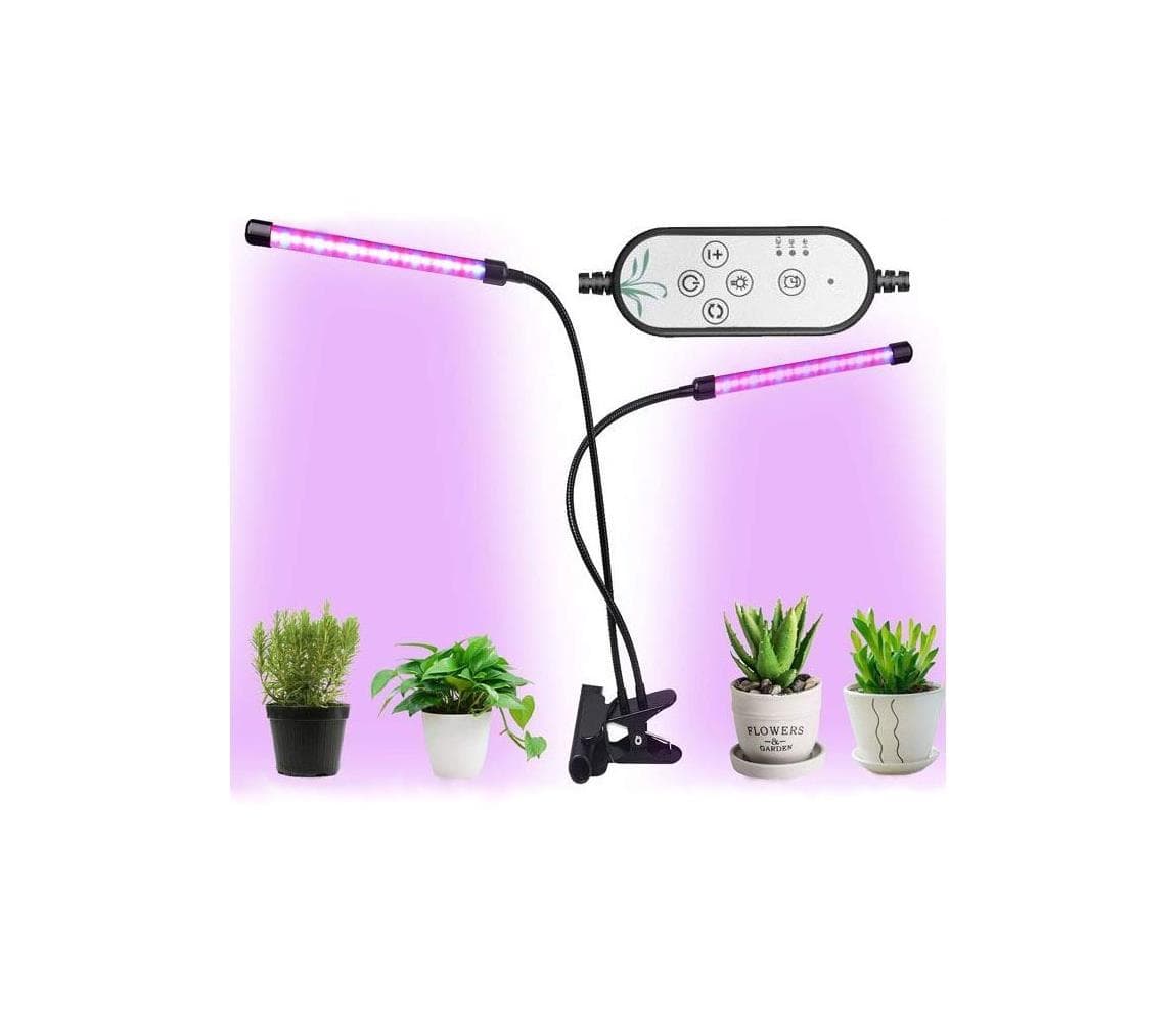 LED Stmievateľná stolná lampa s klipom na pestovanie rastlín LED/8W/5V K377