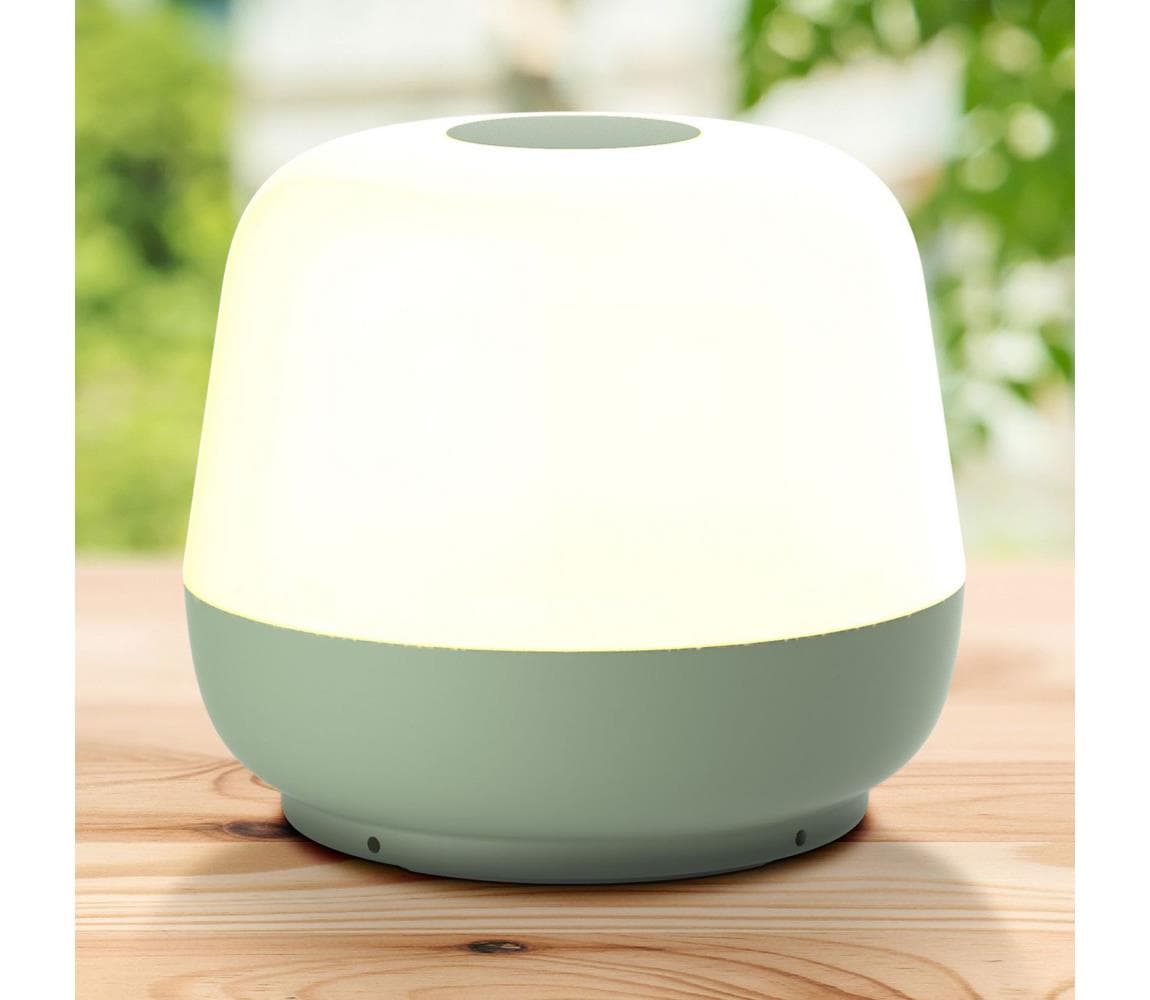 LED Stmievateľná stolná lampa SAMBA LED/1,2W/5V USB 1200 mAh IP44 zelená 329400