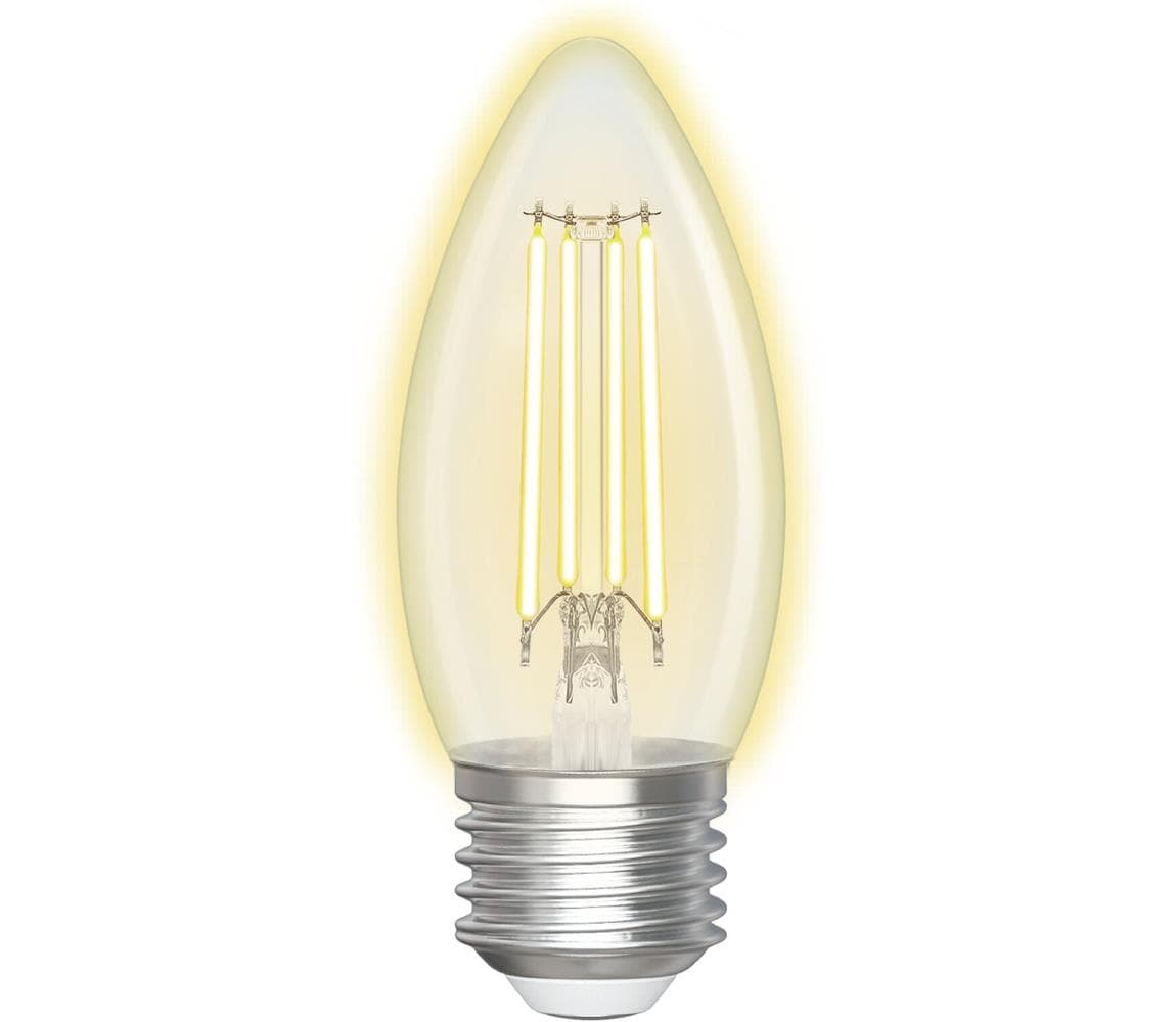 B.V. LED Stmievateľná žiarovka FILAMENT C35 E27/4,5W/230V 2700-6500K Wi-Fi - S10201BS2