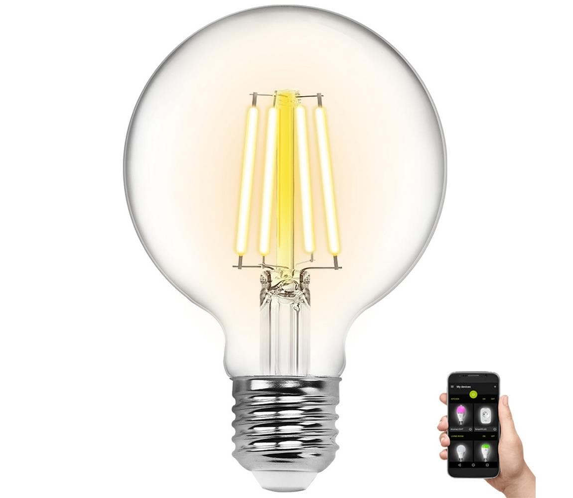 B.V. LED Stmievateľná žiarovka FILAMENT G80 E27/6W/230V 2700-6500K Wi-Fi - S10201YHX