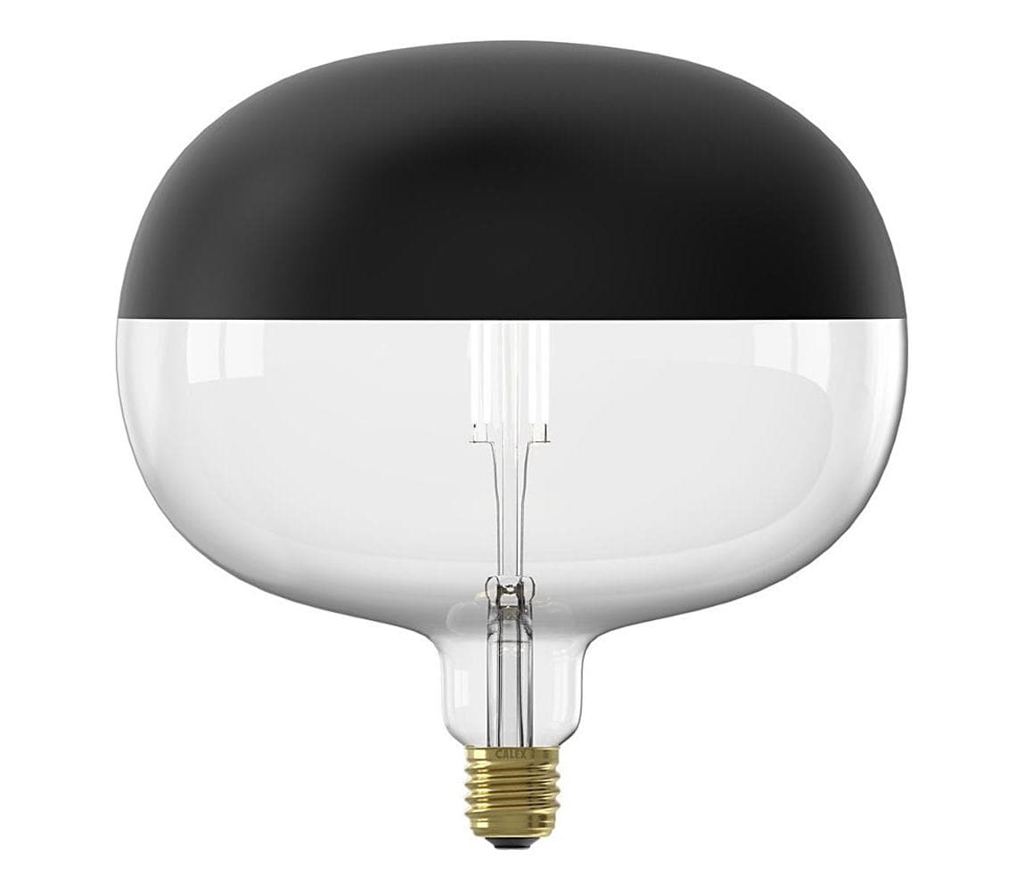 LED stmievateľná žiarovka FILAMENT s vrchlíkom E27/6W/230V 1800K čierna CRI 90 8712879150657