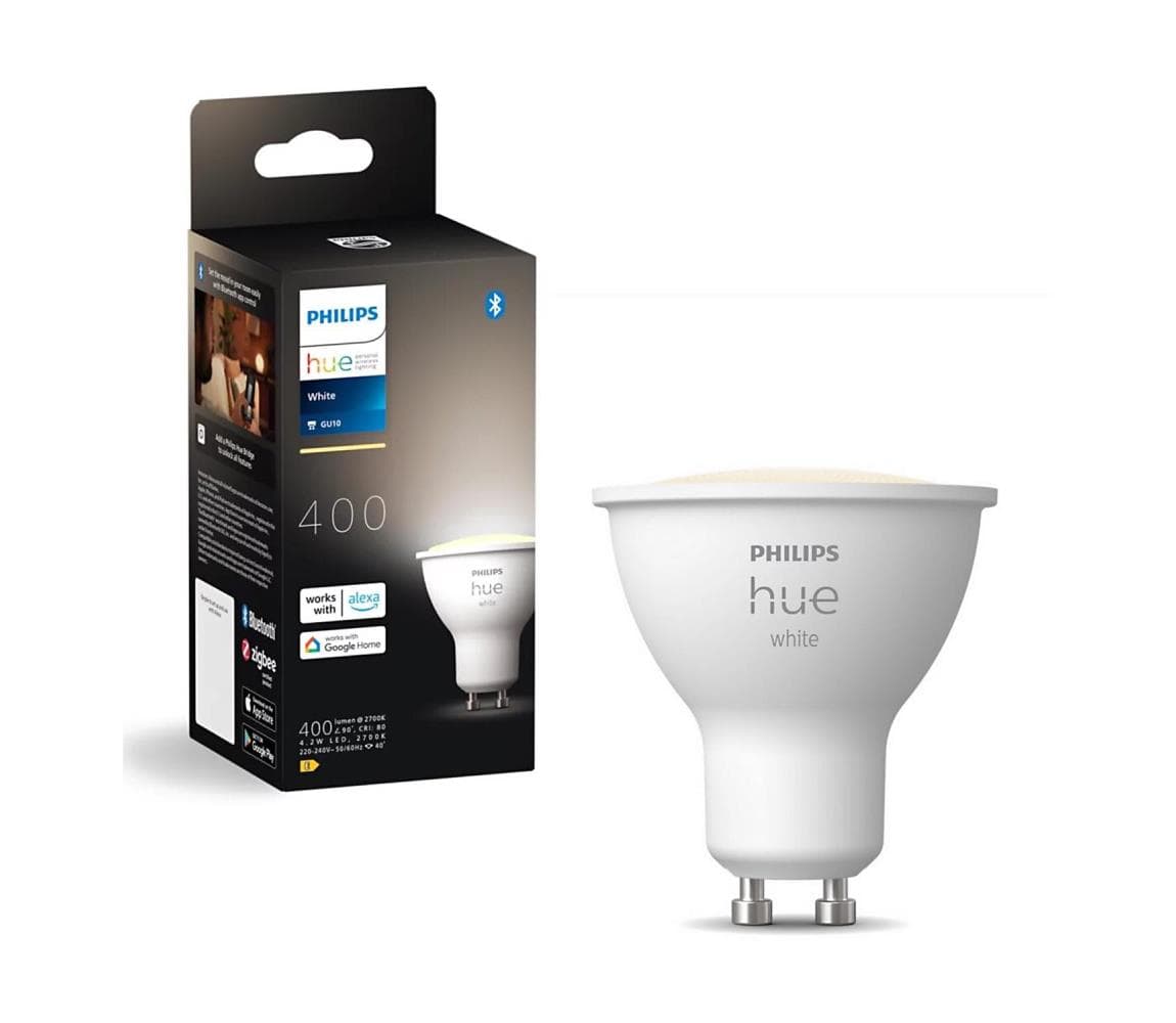 LED Stmievateľná žiarovka Philips Hue WHITE GU10/4,2W/230V 2700K 8720169230170