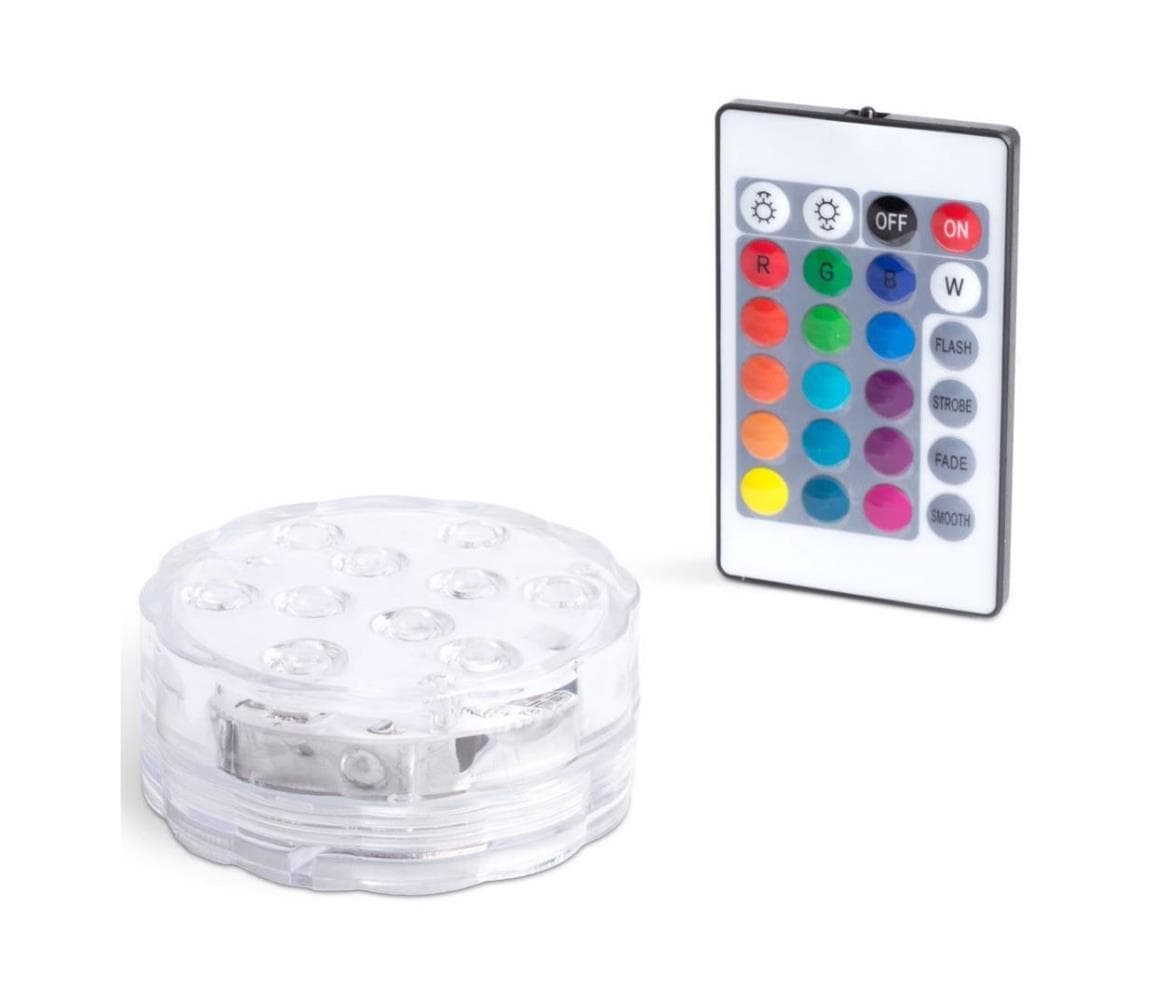 LED Stmievateľné osvetlenie do bazéna LED/3xAAA IP68 + diaľkové ovládanie 55852B