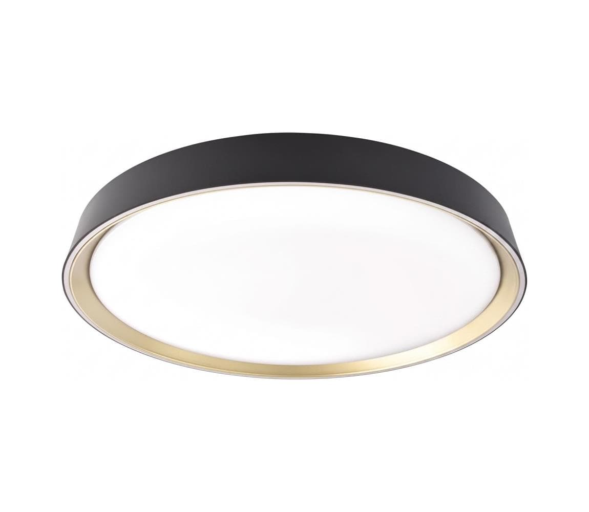 LED stmievateľné stropné svietidlo ILVI LED/45W/230V 2700-6500K pr. 50 cm čierna/mosadz+DO ZM5119