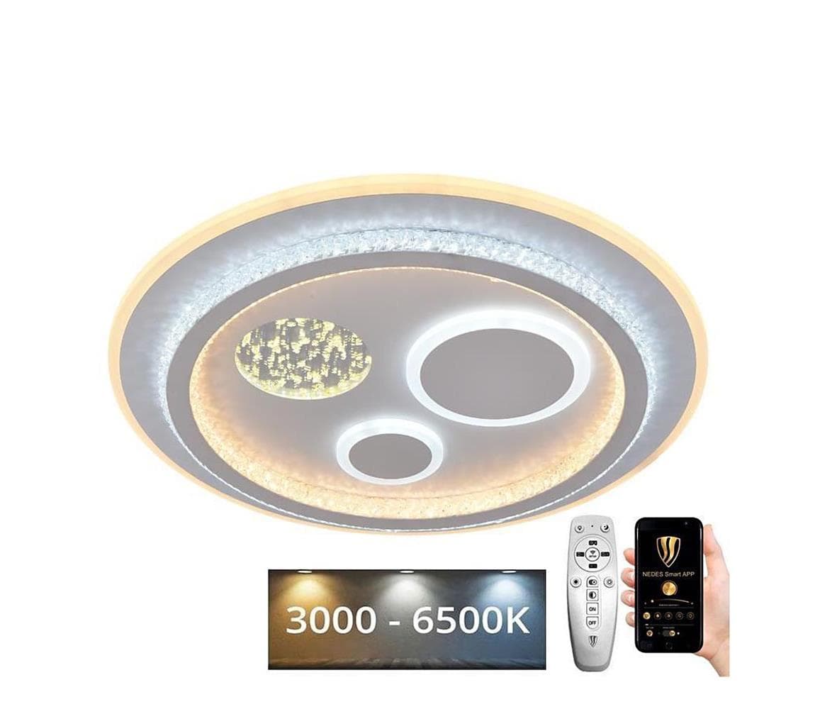 LED Stmievateľné stropné svietidlo LED/110W/230V 3000-6500K + diaľkové ovládanie J1314/W