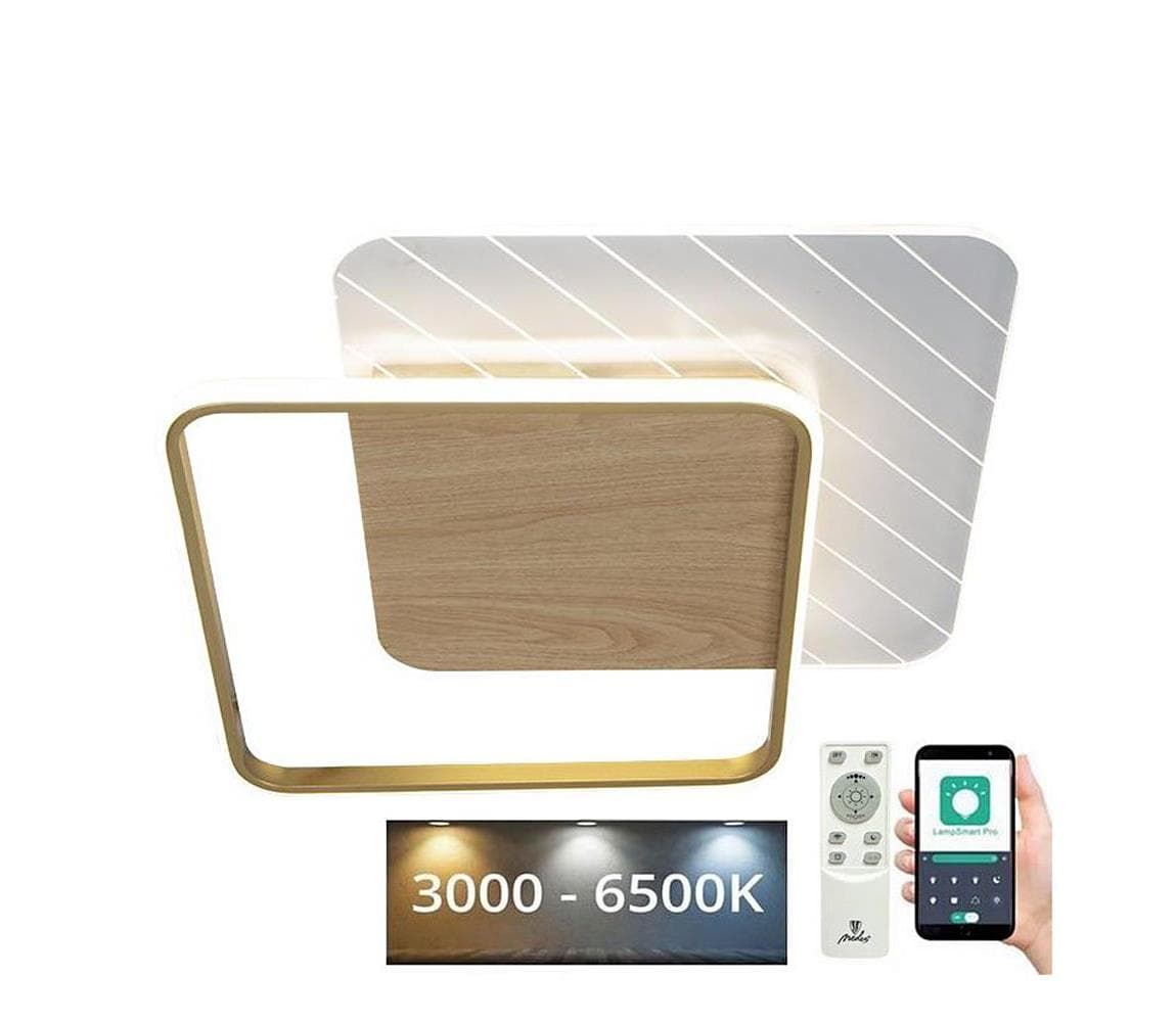 LED Stmievateľné stropné svietidlo LED/60W/230V 3000-6500K + diaľkové ovládanie TB1304/GW