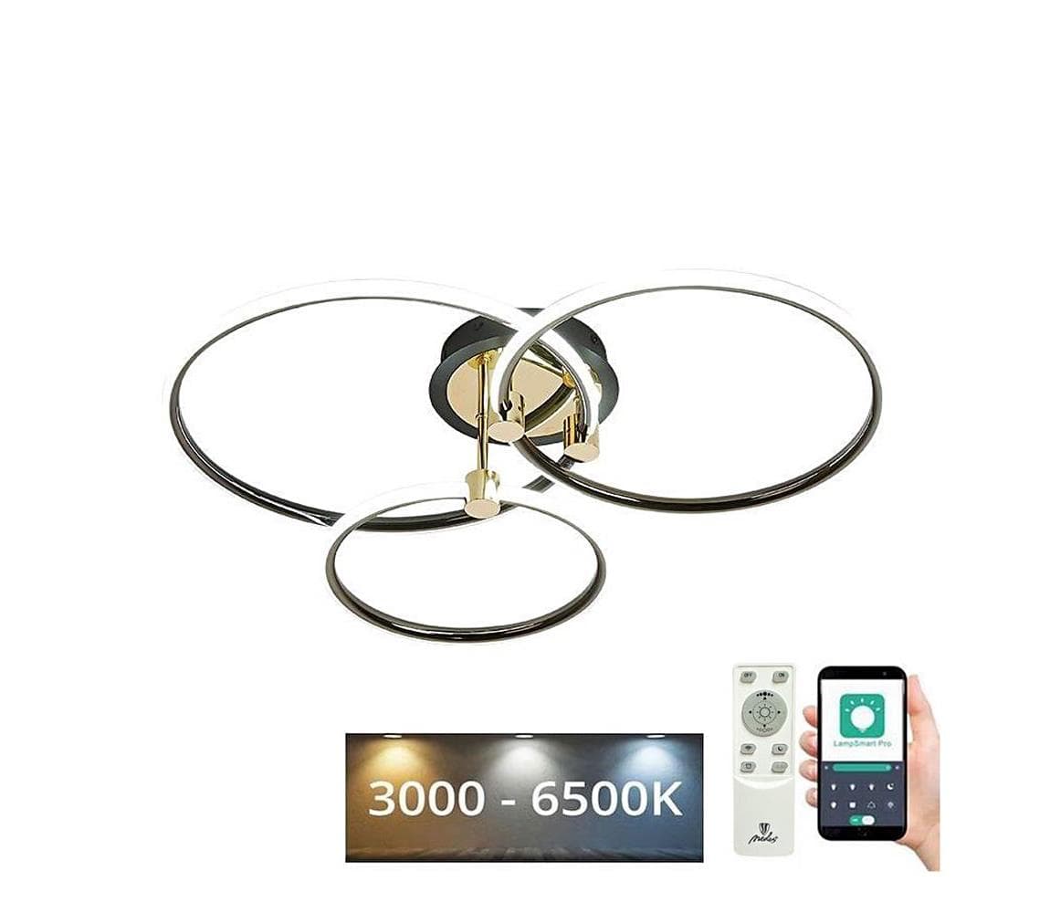 LED Stmievateľné stropné svietidlo LED/64W/230V 3000-6500K + diaľkové ovládanie TB1301/BG