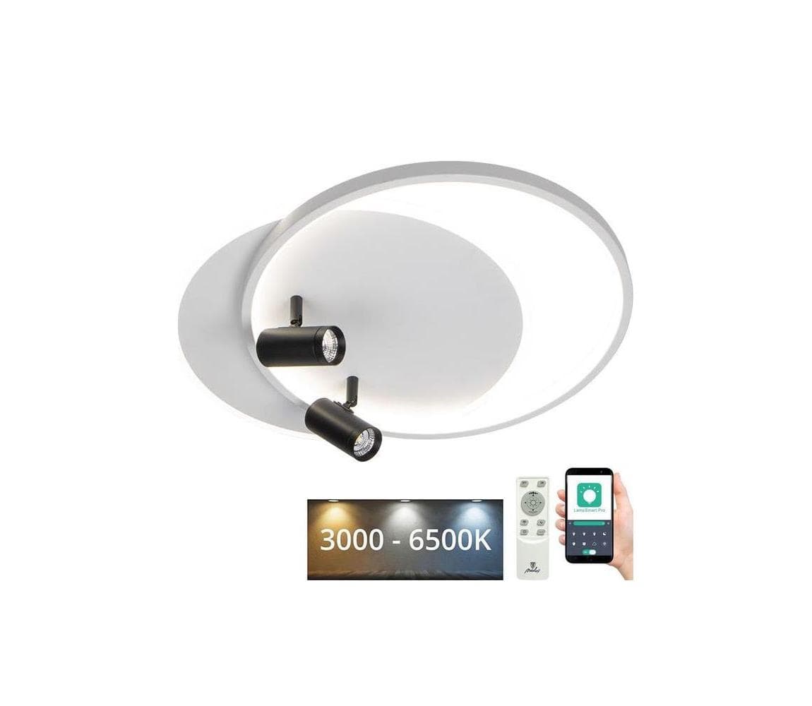 LED Stmievateľné stropné svietidlo LED/65W/230V 3000-6500K biela + diaľkové ovládanie TB1310/WB