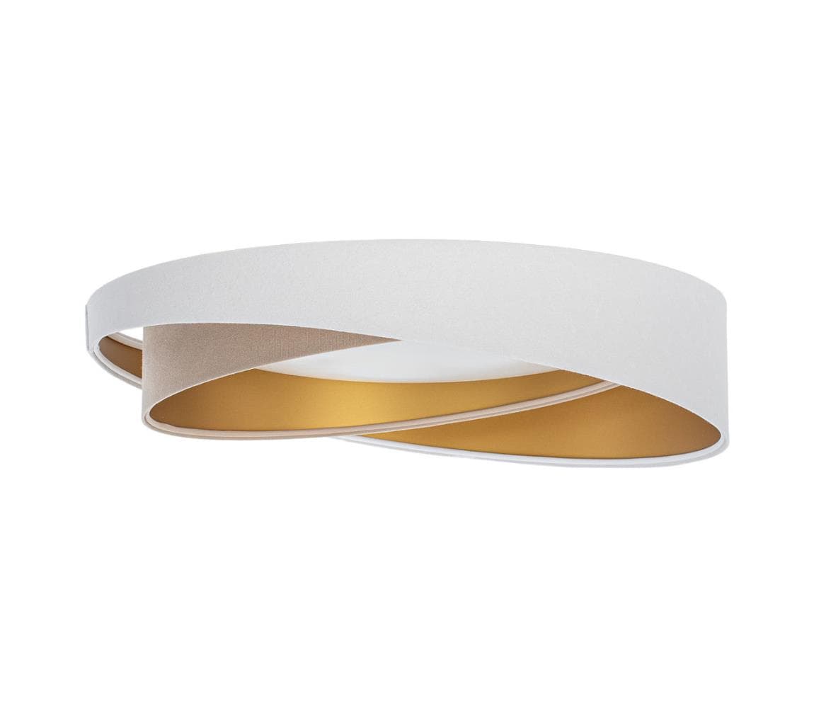 LED stmievateľné stropné svietidlo SM. GALAXY M. 24W/230V pr. 55 cm biela/béžová/zlatá + DO D-090-060-159-RC