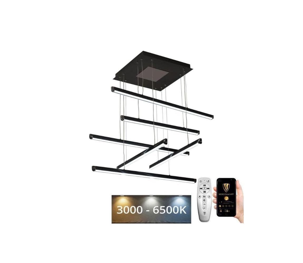 LED Stmievateľný luster na lanku LED/100W/230V 3000-6500K + diaľkové ovládanie J3373/BCH