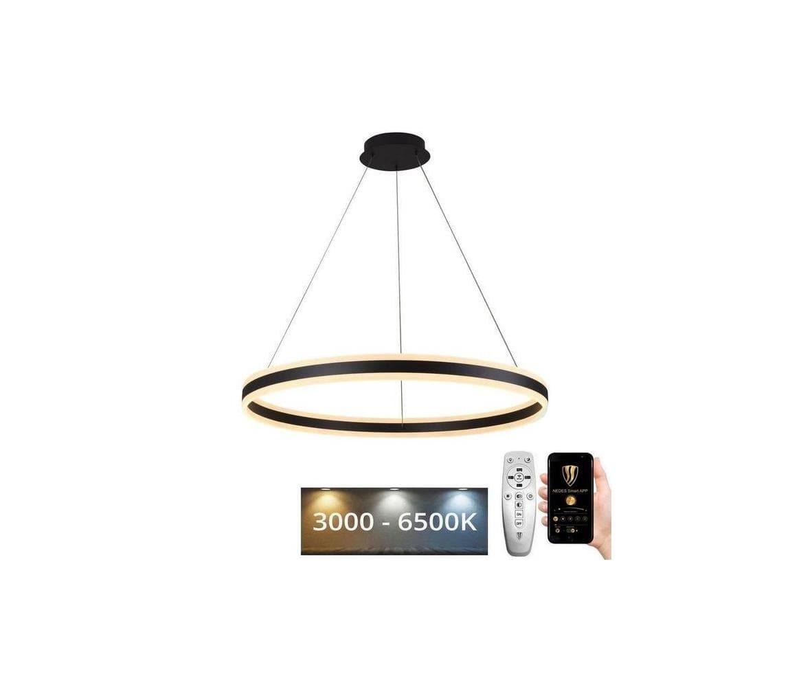 LED Stmievateľný luster na lanku LED/110W/230V 3000-6500K + diaľkové ovládanie J4316/B