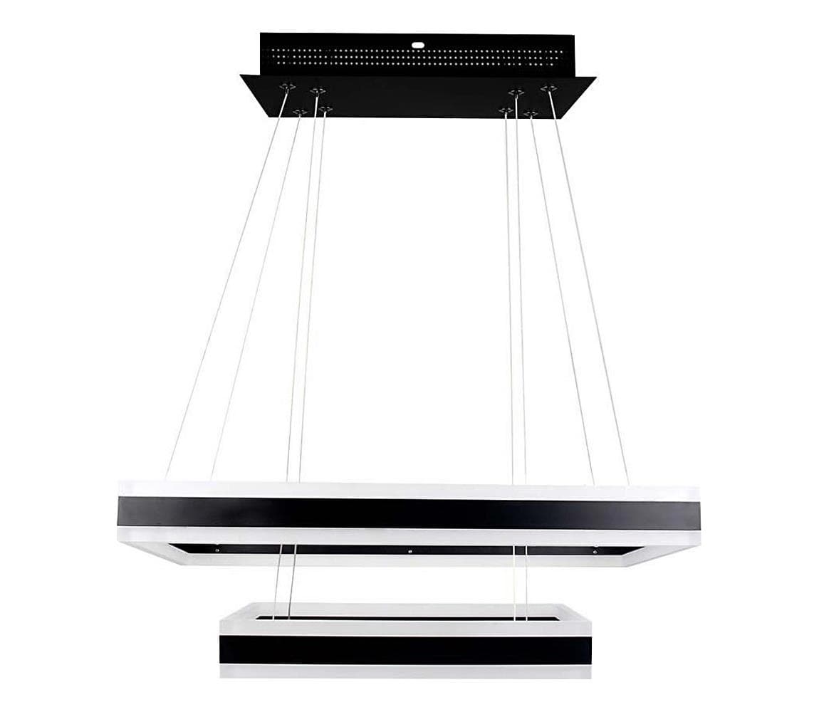 LED Stmievateľný luster na lanku LED/113W/230V 3000K čierna 213987