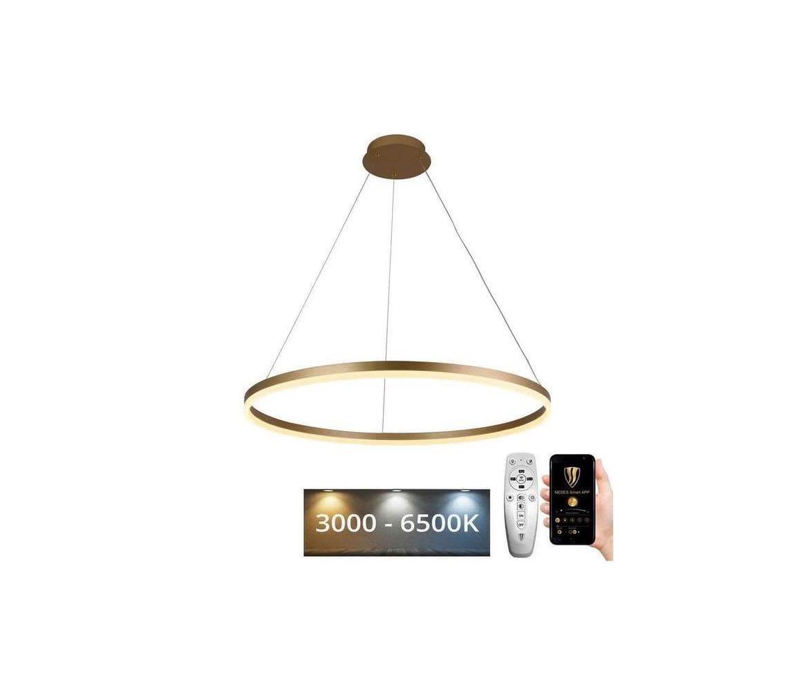 LED Stmievateľný luster na lanku LED/55W/230V 3000-6500K + diaľkové ovládanie J4309/G