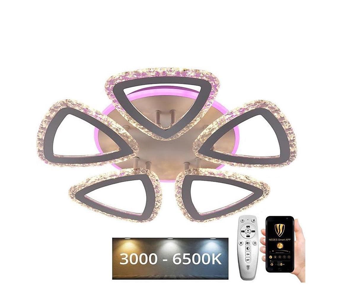 LED Stmievateľný prisadený luster LED/70W/230V 3000-6500K + DO J3327/W