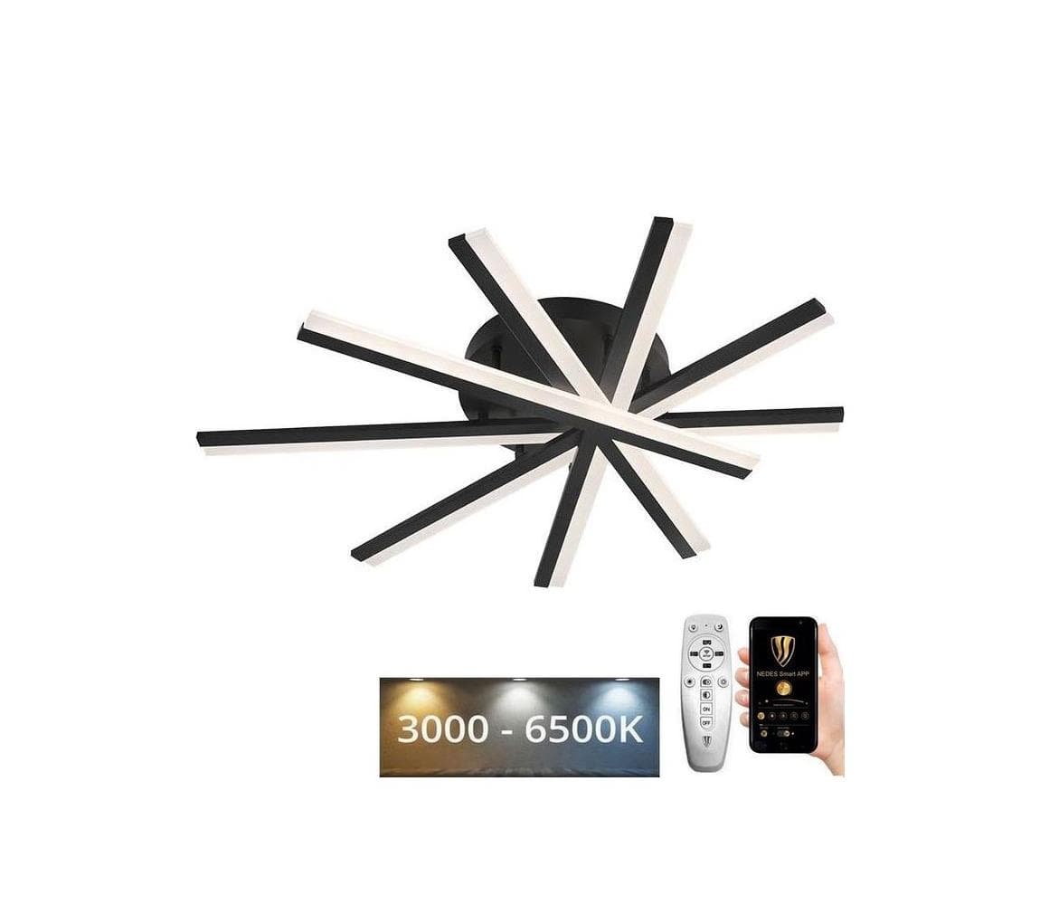 LED Stmievateľný prisadený luster LED/75W/230V 3000-6500K + diaľkové ovládanie J3344/B