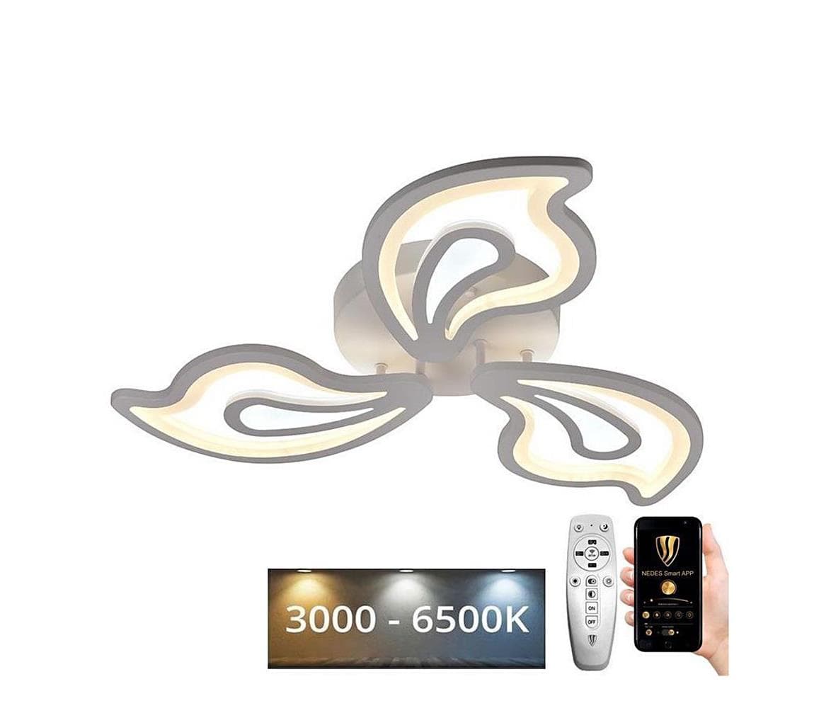 LED Stmievateľný prisadený luster LED/75W/230V 3000-6500K + DO J3315/W