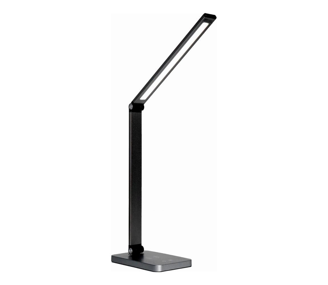 LED Stolná lampa s bezdrôtovou nabíjačkou LED/10W/230V čierna PDL888B