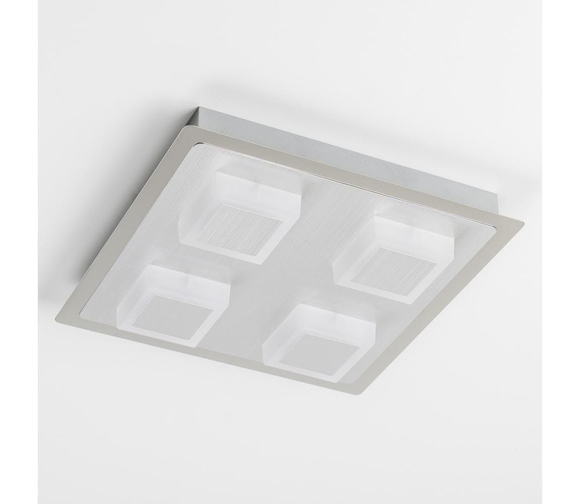 LED stropné svietidlo 4xLED/5W/230V 3000K 28x28 cm matný chróm 9A21943
