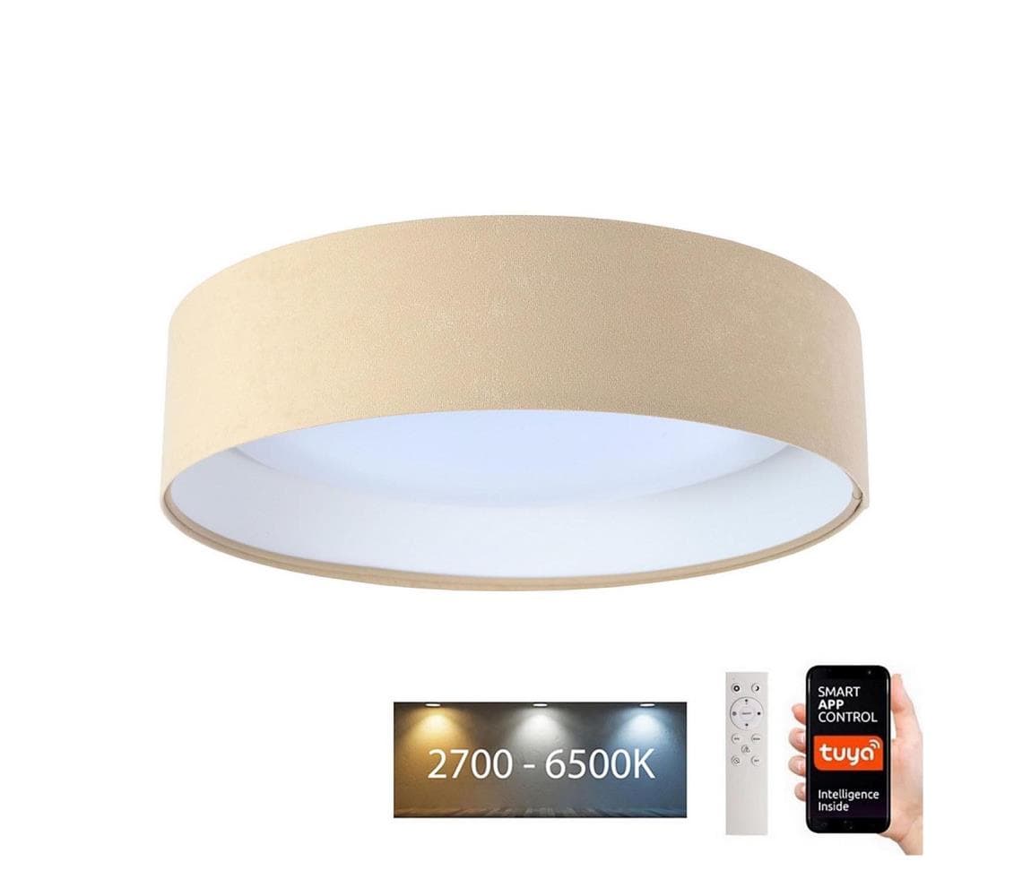LED Stropné svietidlo SMART GALAXY LED/24W/230V Wi-Fi Tuya béžová/biela + DO