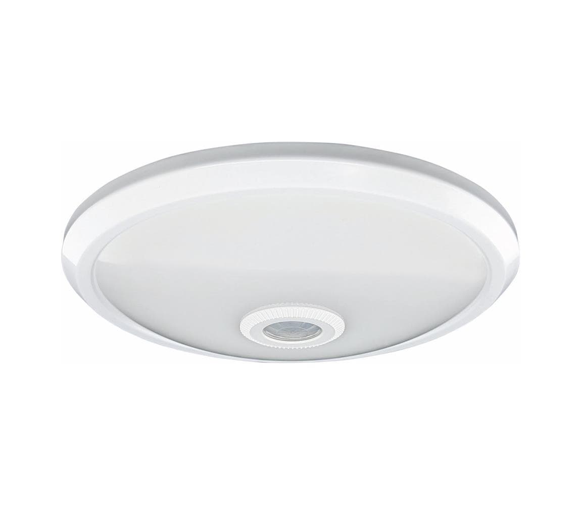 Greenlux LED stropné svietidlo so senzorom pohybu a súmraku, LED/20W/230V, Ø 29 cm, biela