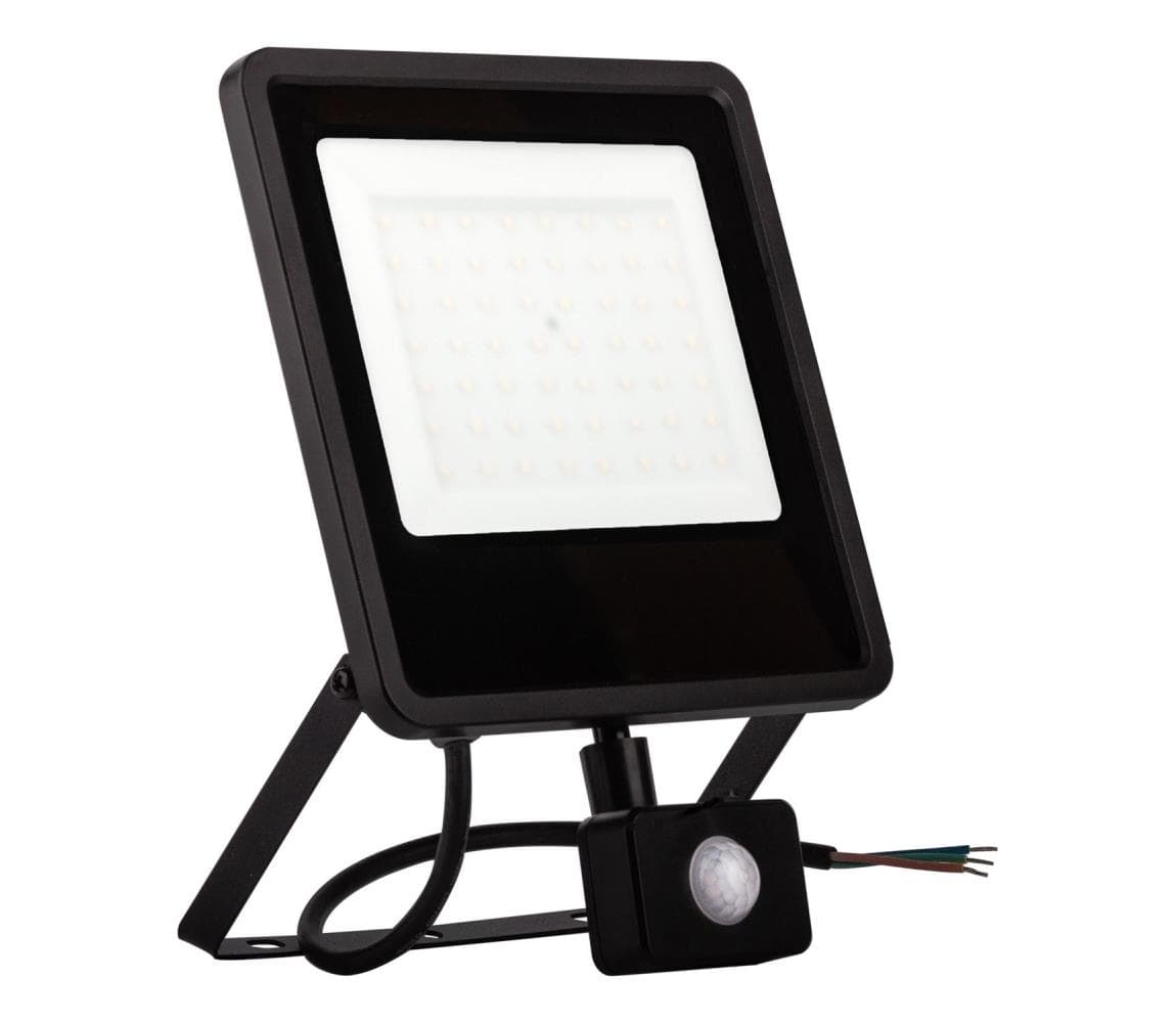 LED Vonkajší reflektor so senzorom LED/30W/230V 4000K IP65 čierna 5903271845323