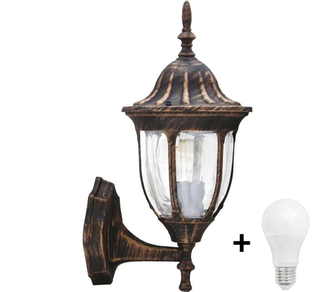 LED vonkajšie nástenné svietidlo FLORENCJA 1xE27/10W/230V IP43 +WJ0026