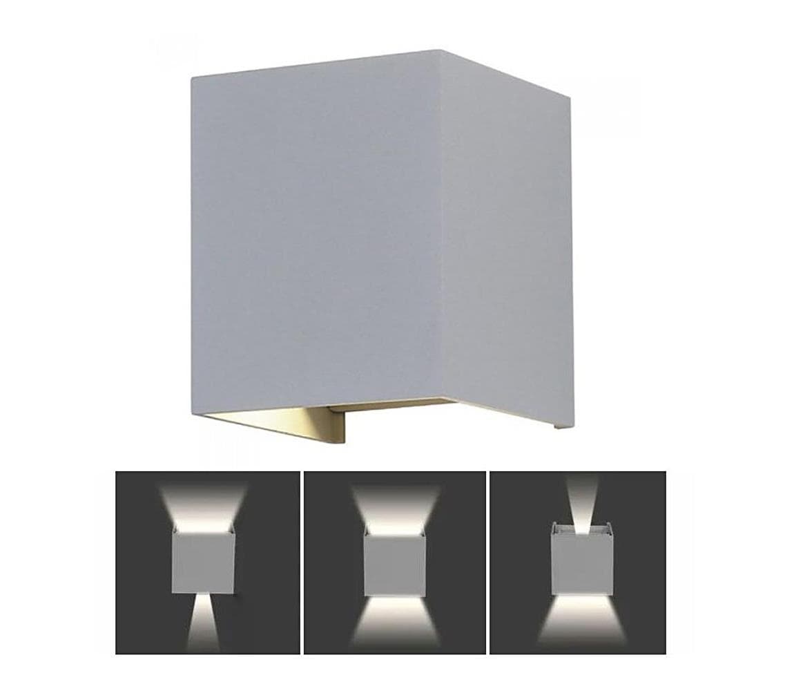LED Vonkajšie nástenné svietidlo LED/11W/230V 3000K IP65 šedá 218531