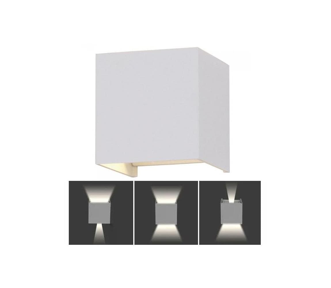 LED Vonkajšie nástenné svietidlo LED/11W/230V 4000K IP65 biela 218528