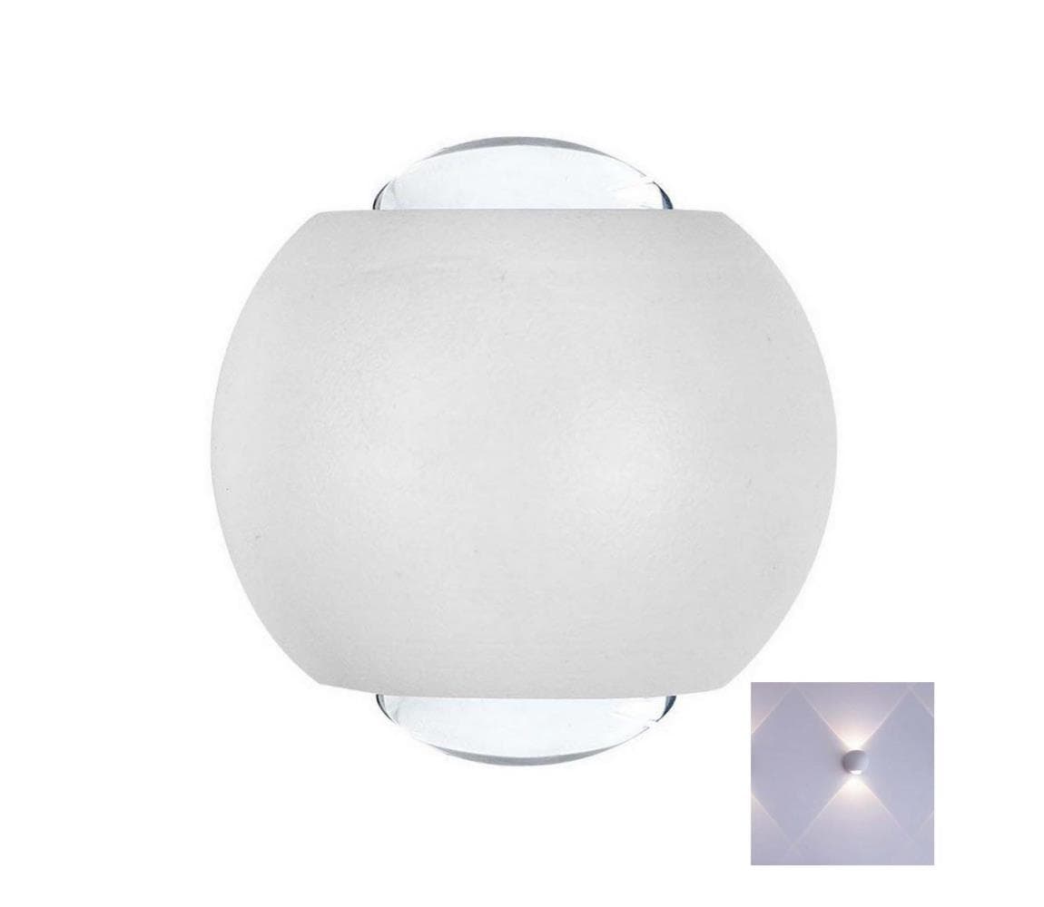 LED Vonkajšie nástenné svietidlo LED/2W/230V 4000K IP54 biela 10587