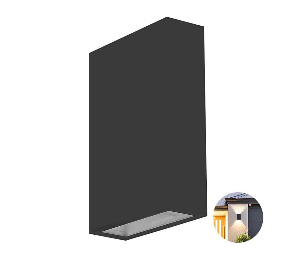 LED Vonkajšie nástenné svietidlo LED/4W/230V 3000K IP65 čierna 218561