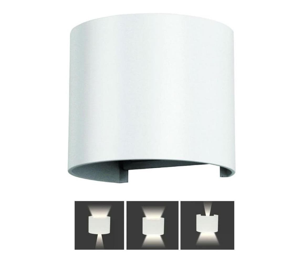 LED Vonkajšie nástenné svietidlo LED/6W/230V 4000K IP65 biela 217091