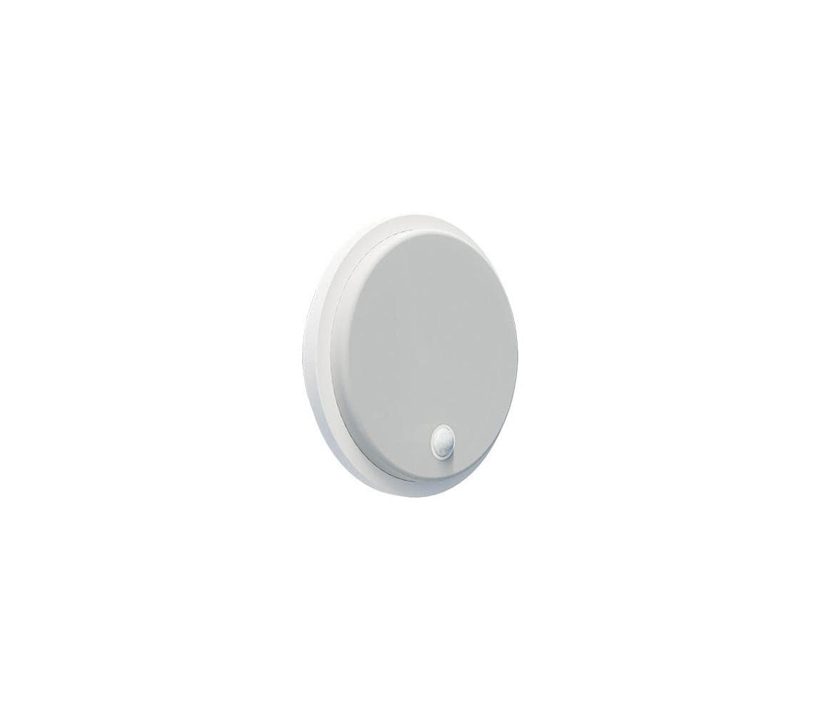 LED vonkajšie nástenné svietidlo so senzorom LED/15W/230V IP65 biele PN32300034