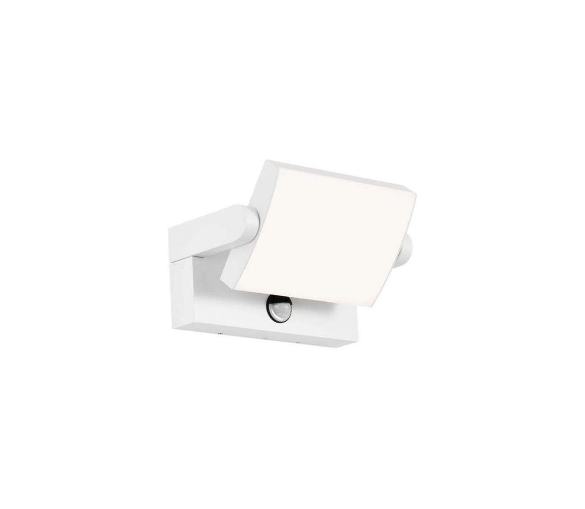 LED vonkajšie nástenné svietidlo so senzorom LED/17W/230V 4000K IP65 biela 2939