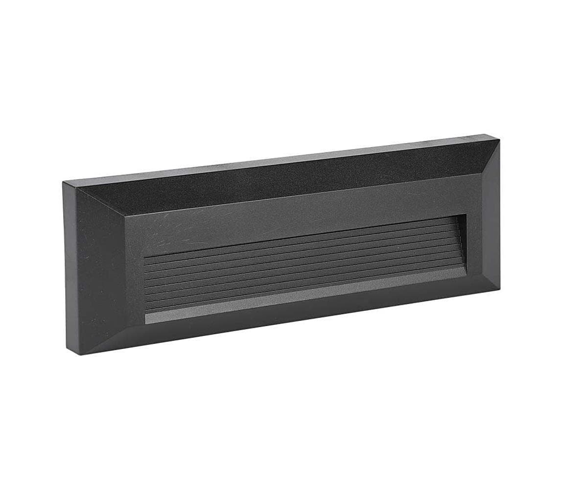 LED Vonkajšie schodiskové svietidlo LED/3W/230V IP65 3000K čierna 211329