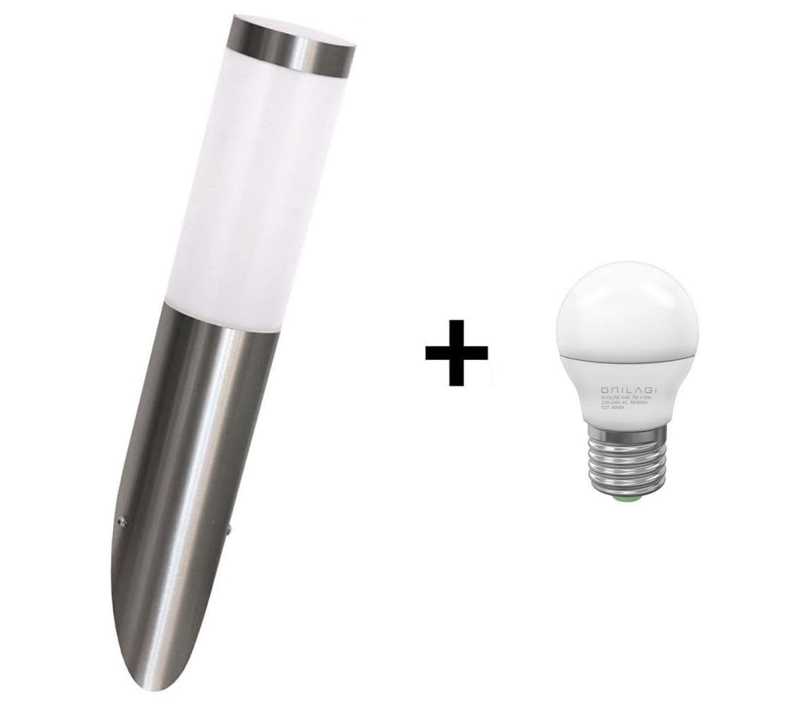 LED Vonkajšie svietidlo LIVIA 1xE27/7W/230V 4000K IP44 SA0462+BG0216