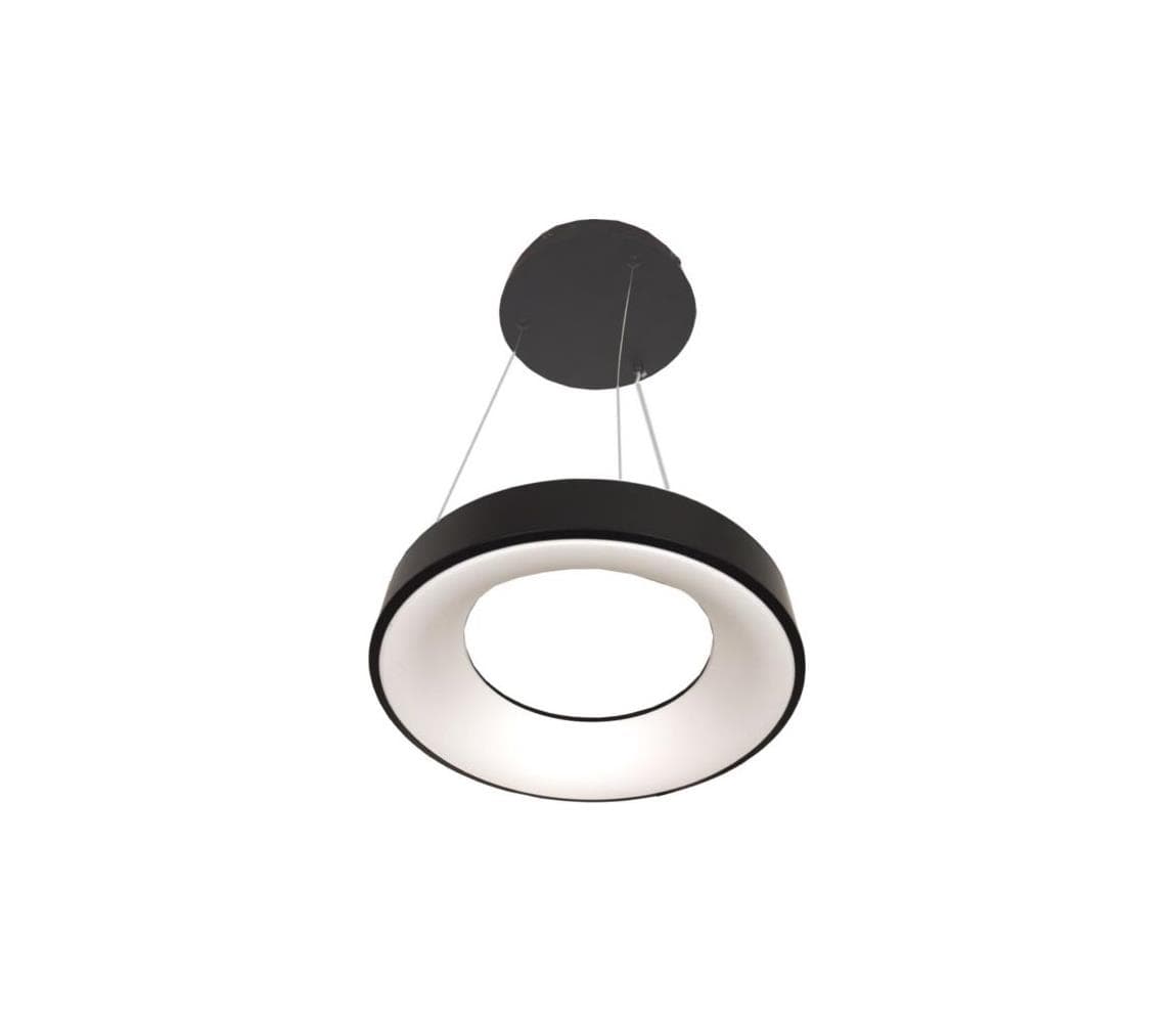 LED závesné svietidlo na lanku DRAX LED/32W/230V 4000K pr. 38 cm čierna SKU046406