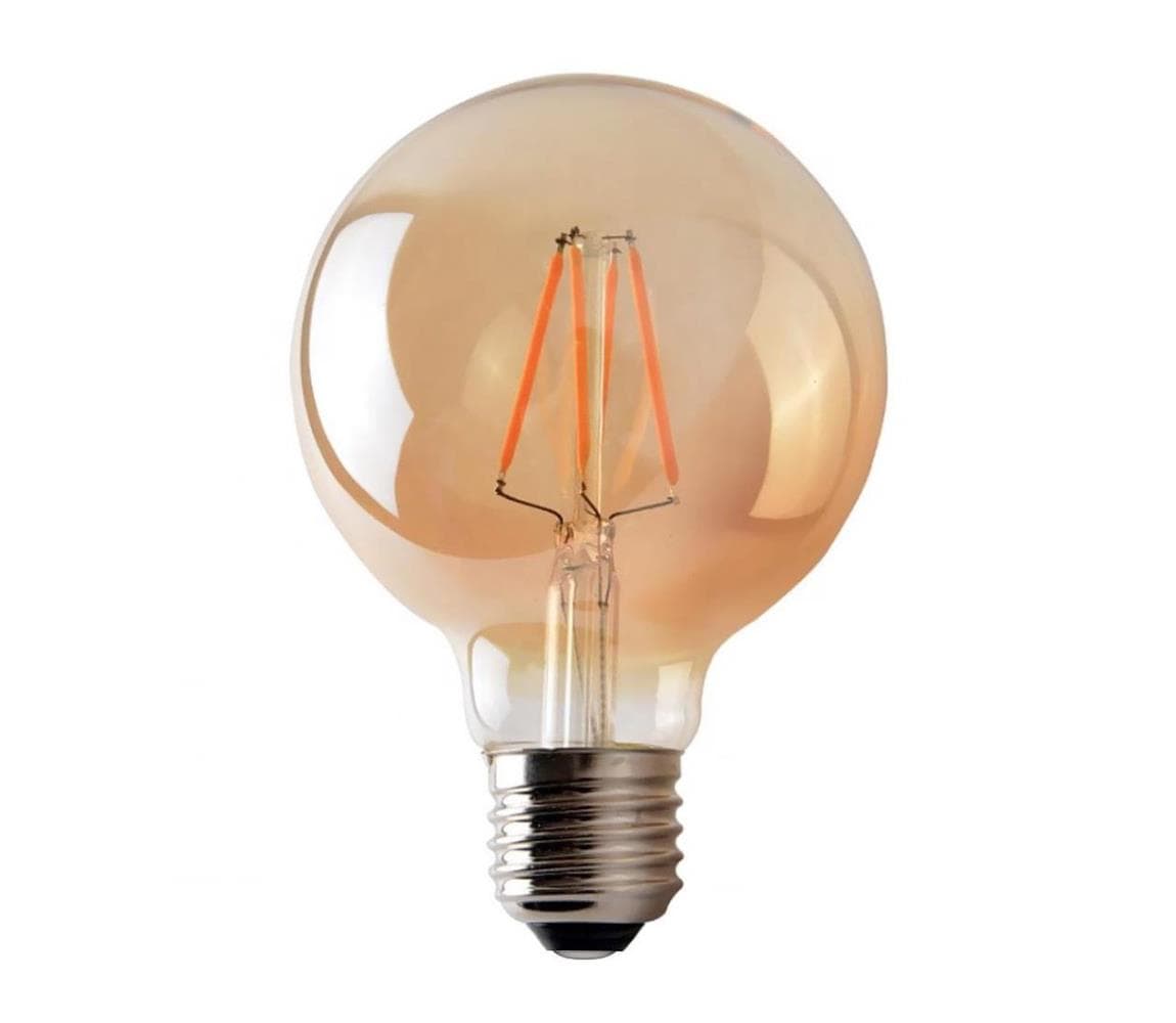 LED Žiarovka CLASIC AMBER G95 E27/8W/230V 2200K - Brilagi ZD-CA9508-22