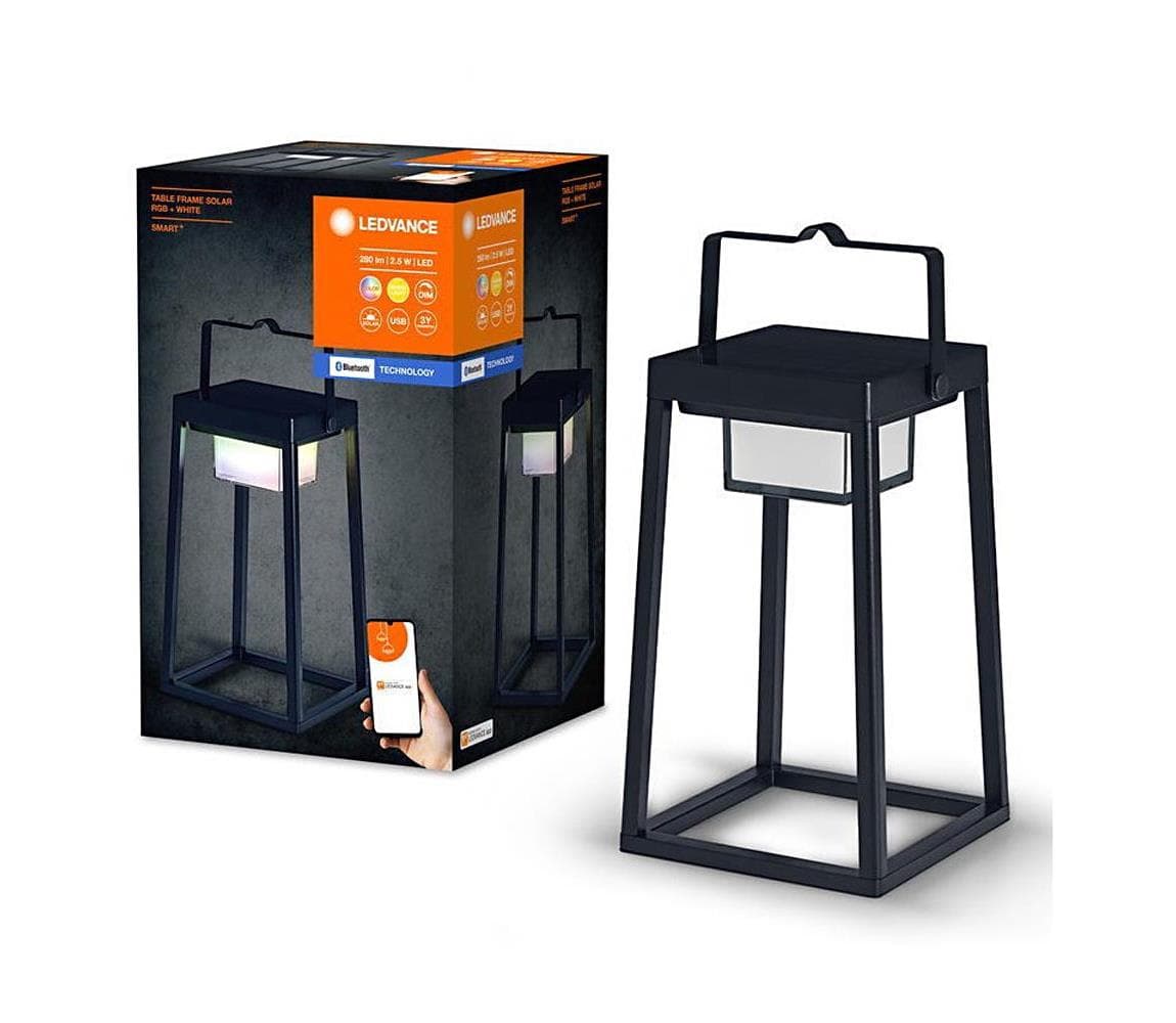 Ledvance - LED RGBW Stmievateľná solárna lampa TABLE LED/2,5W/3,7V IP44 4058075763760