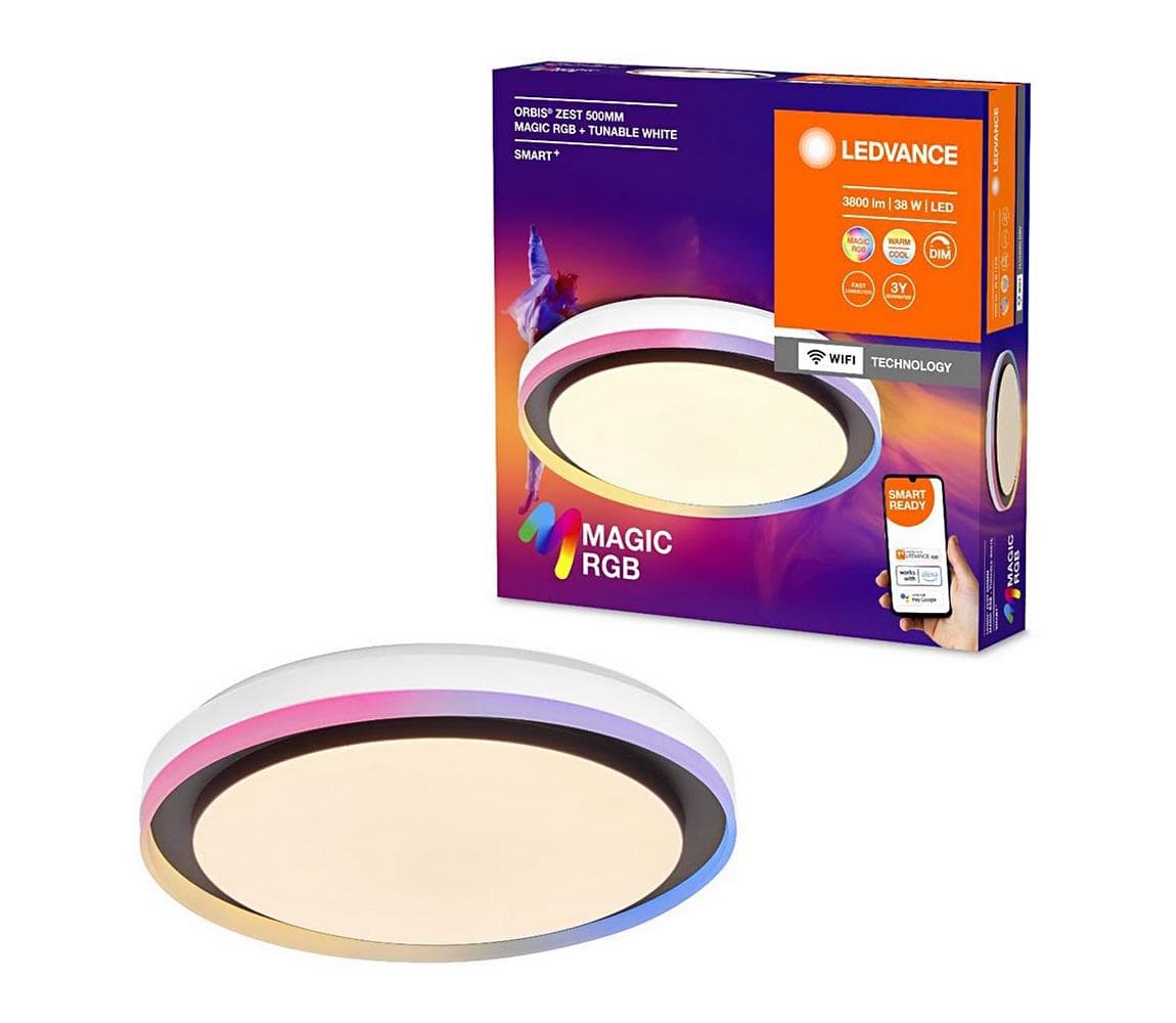Ledvance - LED RGBW Stmievateľné stropné svietidlo SMART+ MAGIC LED/38W/230V Wi-Fi 4099854090288