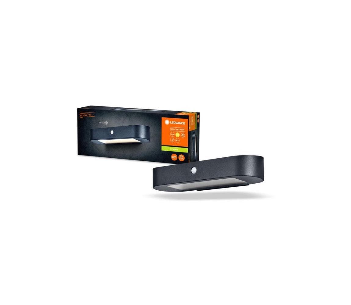Ledvance-LED Solárne nástenné svietidlo so senzorom ENDURA STYLE LED/6W/7,4V IP44 4058075766228