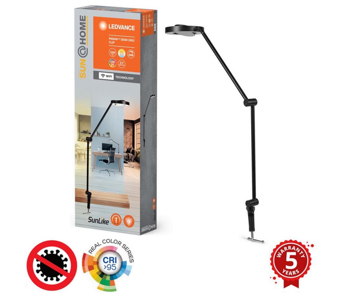 Ledvance - LED Stmievateľná lampa s klipom SUN@HOME LED/15W/230V CRI 95 Wi-Fi 4099854109560
