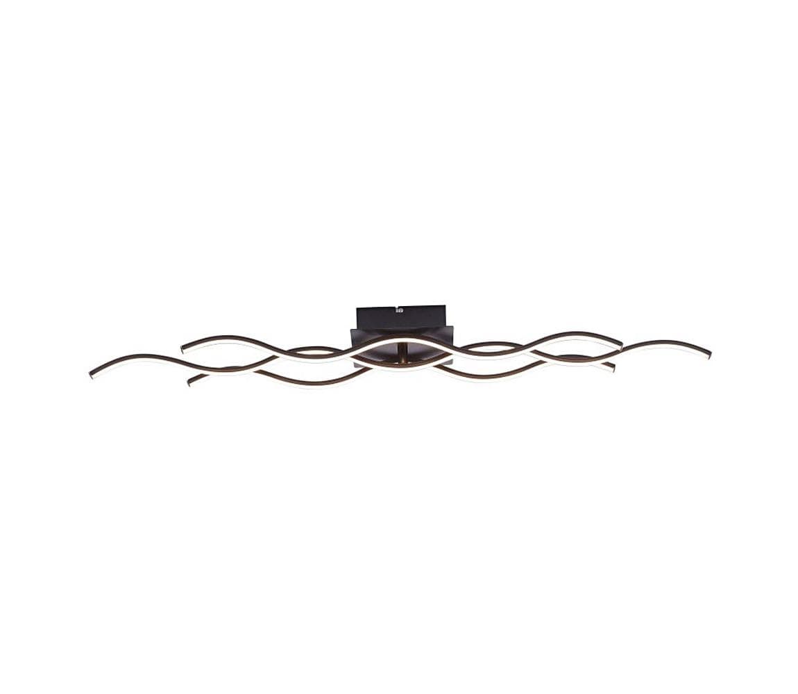 Leuchten Direkt 15166-18 - LED Prisadený luster WAWE LED/28W/230V čierna 15166-18